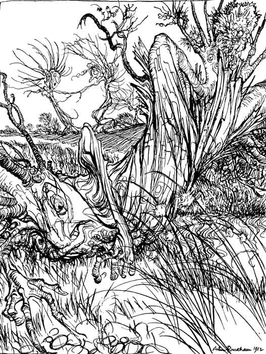 Illustration for The Hare and the Tortoise